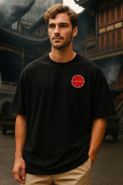 Bushido spirit dragon oversized tshirt
