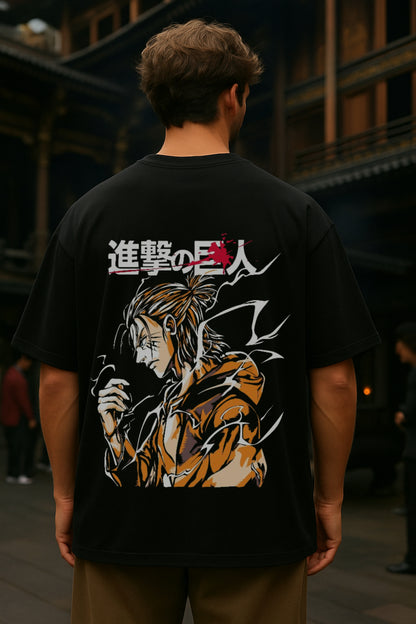Attack Legend Anime Oversized T-Shirt (210 GSM)
